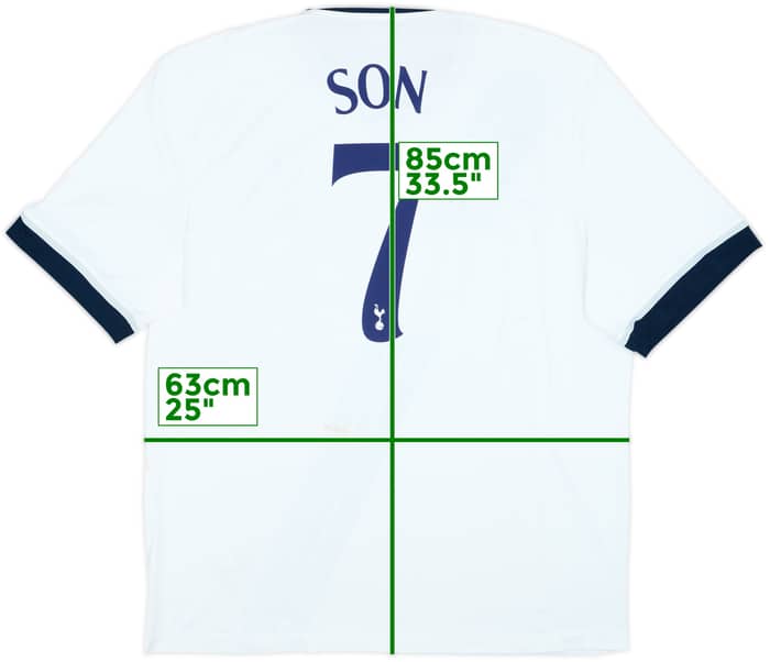 2015-16 Tottenham Home Shirt Son #7 - 6/10 - (3XL)