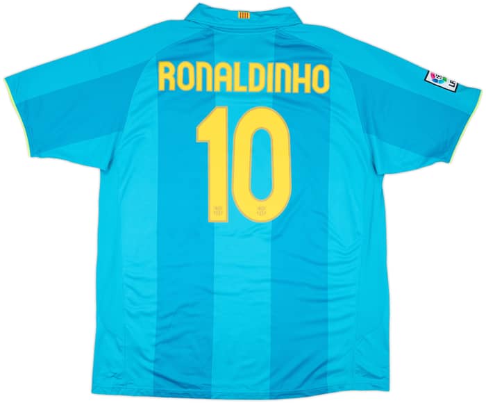 2007-09 Barcelona Away Shirt Ronaldinho #10 - 10/10 - (XXL)