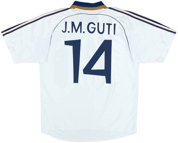 1998-00 Real Madrid Home Shirt J.M.Guti #14 - 4/10 - (L)
