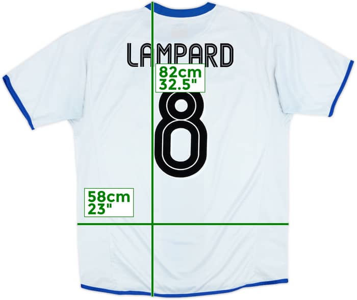 2003-05 Chelsea Away Shirt Lampard #8 - 6/10 - (L)