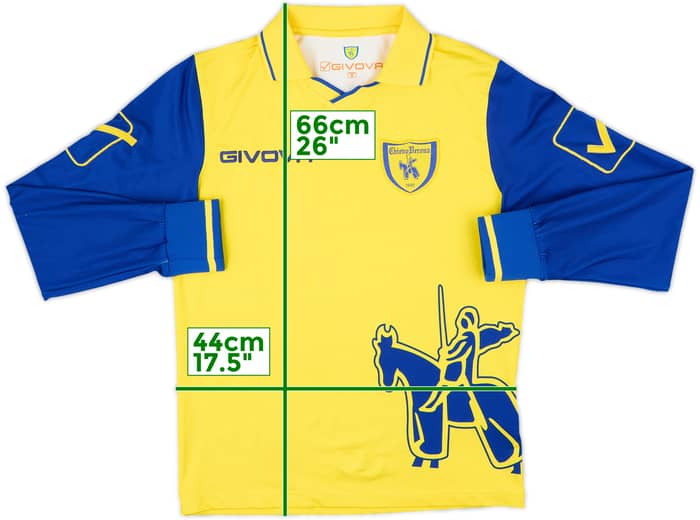 2010-11 Chievo Verona Home L/S Shirt - 6/10 - (S)