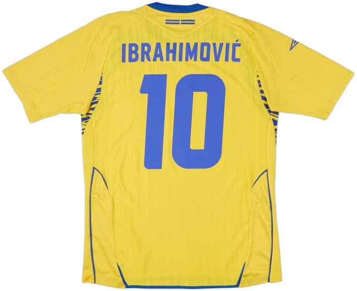 2007-09 Sweden Home Shirt Ibrahimovic #10 - 7/10 - (M)