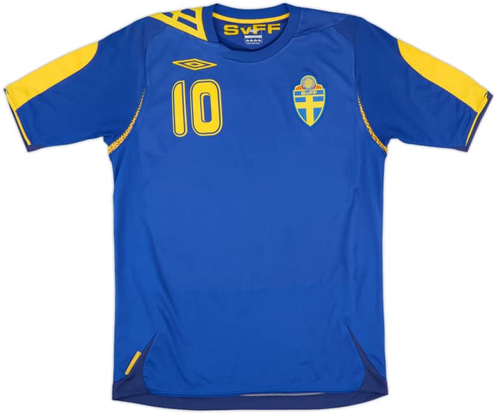 2006-08 Sweden Away Shirt Ibrahimovic #10 - 10/10 - (S)