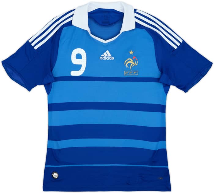 2008-09 France Home Shirt Benzema #9 - 8/10 - (S)