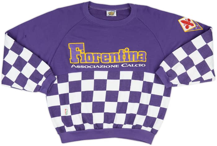 1990-91 Fiorentina Le Felpe Dei Grandi Club Sweat Top - 8/10 - (M)