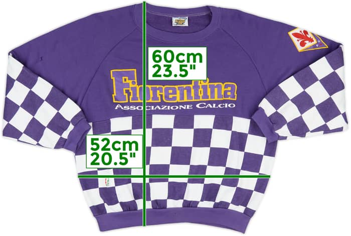 1990-91 Fiorentina Le Felpe Dei Grandi Club Sweat Top - 8/10 - (M)