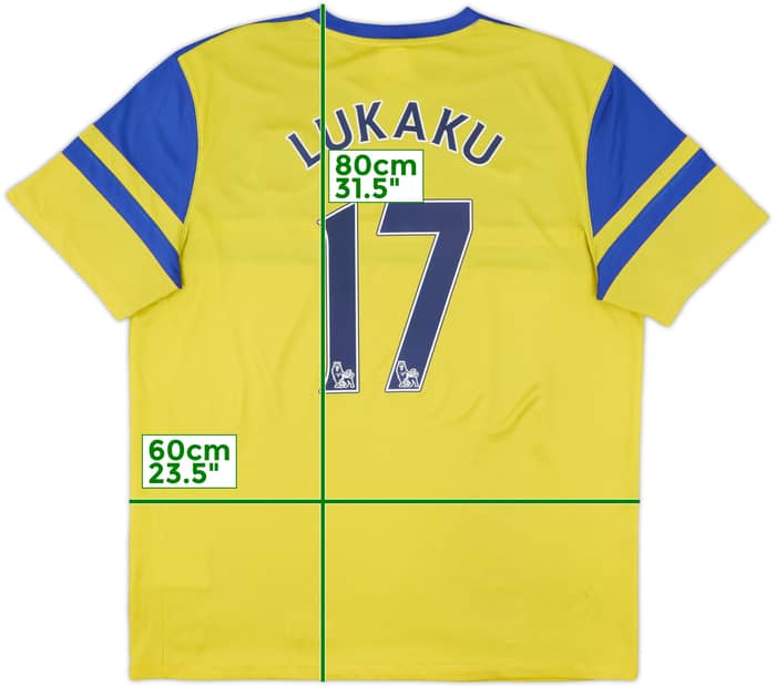 2013-14 Everton Away Shirt Lukaku #17 - 7/10 - (XL)