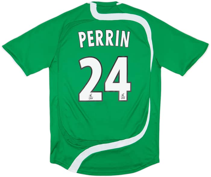 2007-08 Saint Etienne Home Shirt Perrin #24 - 8/10 - (M)