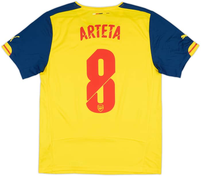 2014-15 Arsenal Away Shirt Arteta #8 - 9/10 - (M)