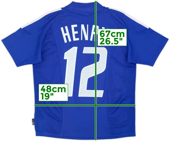2002-04 France Home Shirt Henry #12 - 8/10 - (XS)