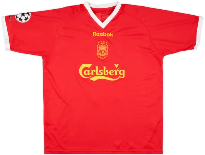 2001-03 Liverpool CL Shirt Berger #15 - 9/10 - (XL)