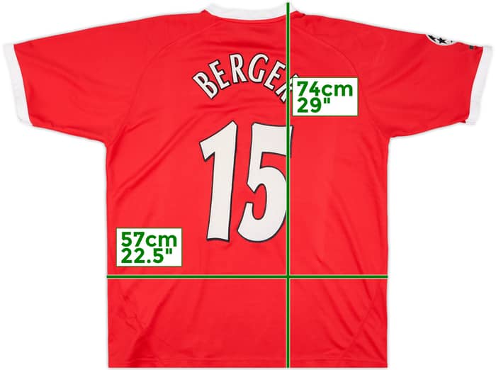 2001-03 Liverpool CL Shirt Berger #15 - 9/10 - (XL)