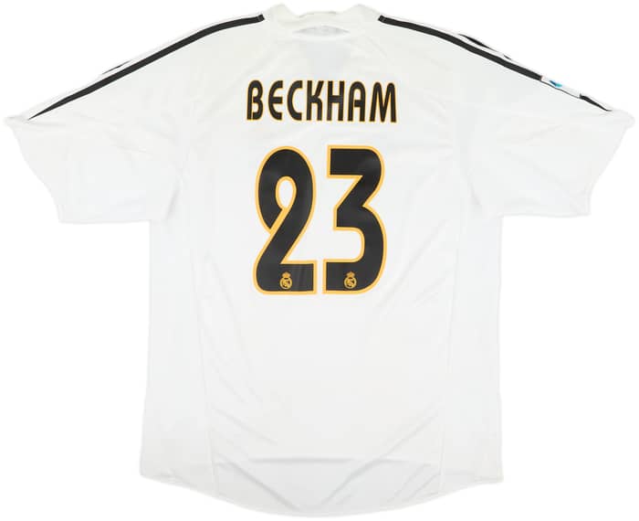 2004-05 Real Madrid Home Shirt Beckham #23 - 8/10 - (L)