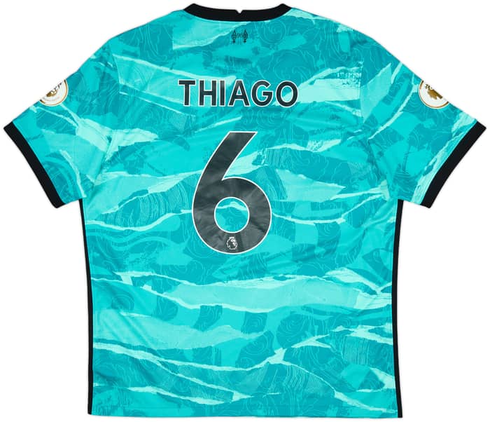2020-21 Liverpool Away Shirt Thiago #6 - 9/10 - (XL)