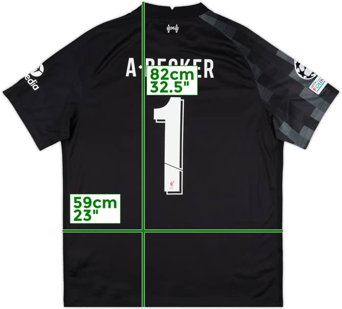 2021-22 Liverpool GK S/S Shirt A.Becker #1 - 8/10 - (XL)