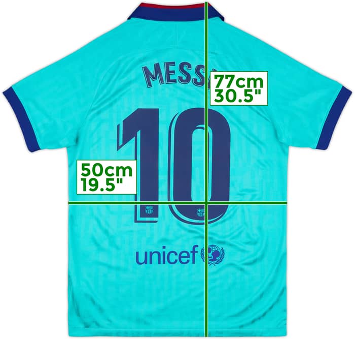 2019-20 Barcelona Third CL Shirt Messi #10 - 9/10 - (M)