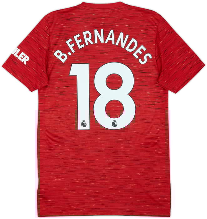 2020-21 Manchester United Home Shirt B.Fernandes #18 - 6/10 - (S)