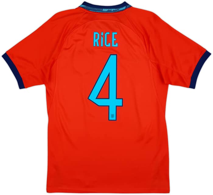 2022-23 England Away Shirt Rice #4 - 8/10 - (S)