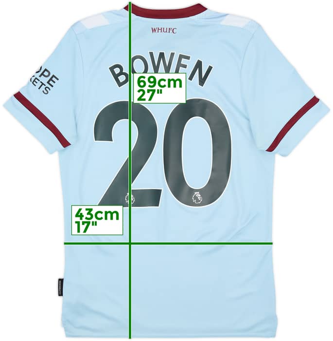 2021-22 West Ham Away Shirt Bowen #20 - 8/10 - (S)
