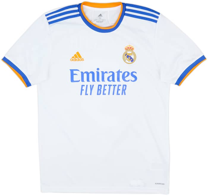 2021-22 Real Madrid Home Shirt Benzema #9 - 7/10 - (M)