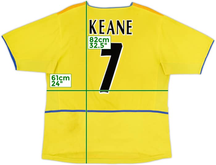 2002-03 Leeds United Away Shirt Keane #7 - 7/10 - (XL)