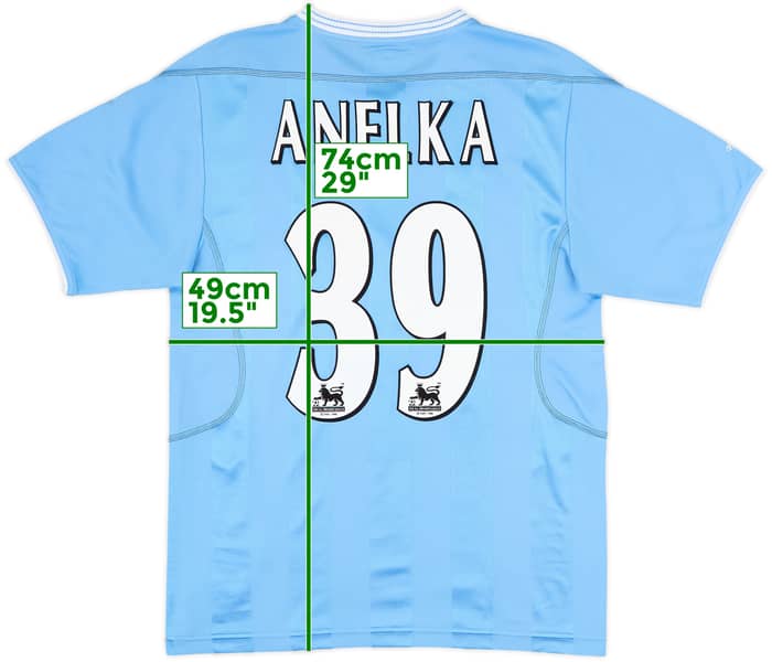 2003-04 Manchester City Home Shirt Anelka #39 - 9/10 - (S)