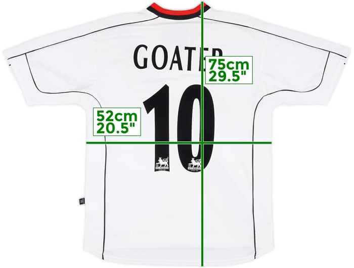 2002-03 Manchester City Away Shirt Goater #10 - 9/10 - (S)