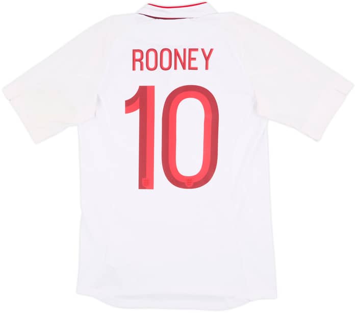 2012-13 England Home Shirt Rooney #10 - 6/10 - (S)