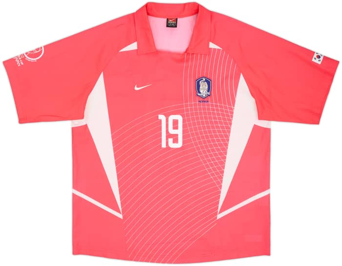 2002-03 South Korea Home Shirt J H Ahn #19 - 5/10 - (XL)