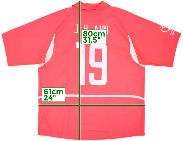 2002-03 South Korea Home Shirt J H Ahn #19 - 5/10 - (XL)