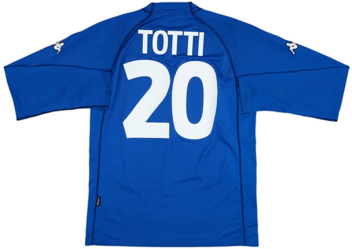 2000-01 Italy Home L/S Shirt Totti #20 - 5/10 - (M)