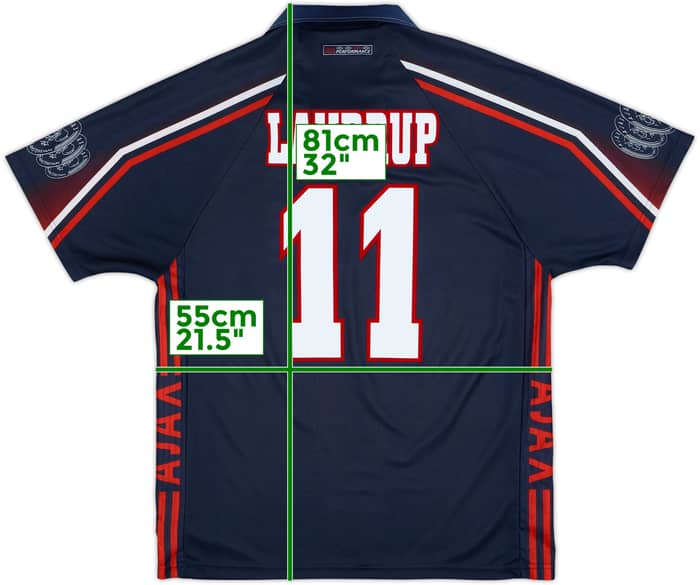 1997-98 Ajax Away Shirt Laudrup #11 - 8/10 - (L)
