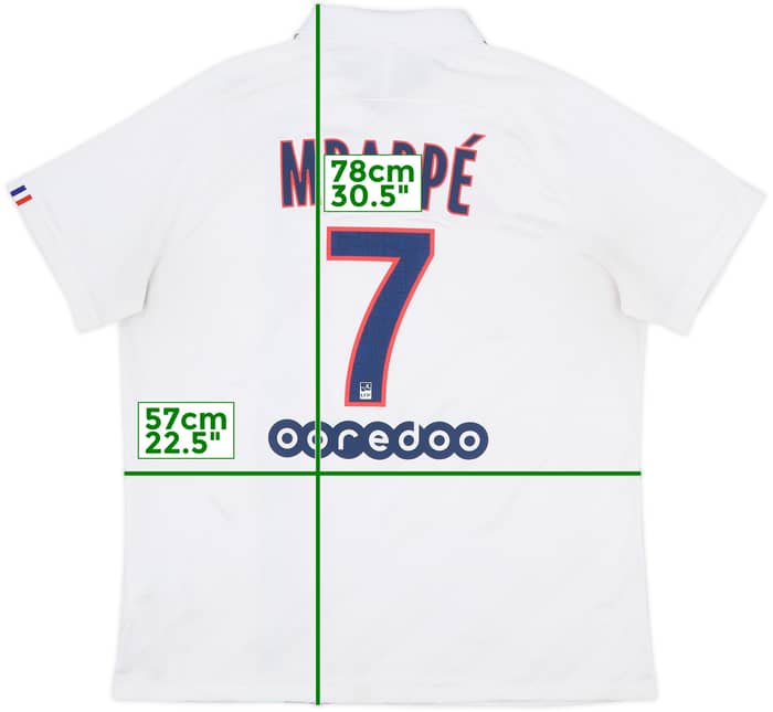 2019-20 Paris Saint-Germain Authentic Third Shirt Mbappe #7 - 5/10 - (XL)