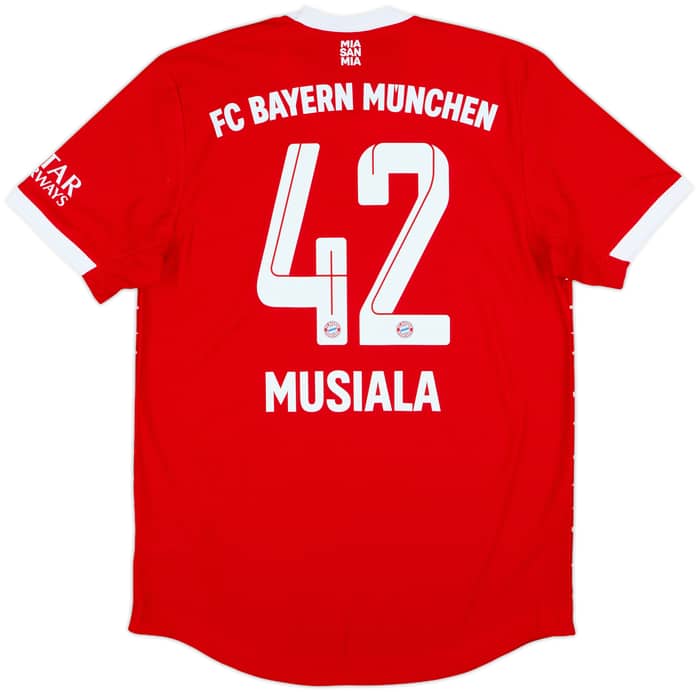 2022-23 Bayern Munich Authentic Home Shirt Musiala #42 (M)