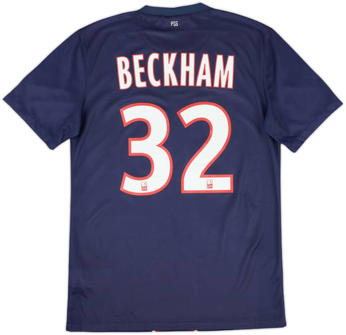 2012-13 Paris Saint-Germain Home Shirt Beckham #32 - 8/10 - (S)
