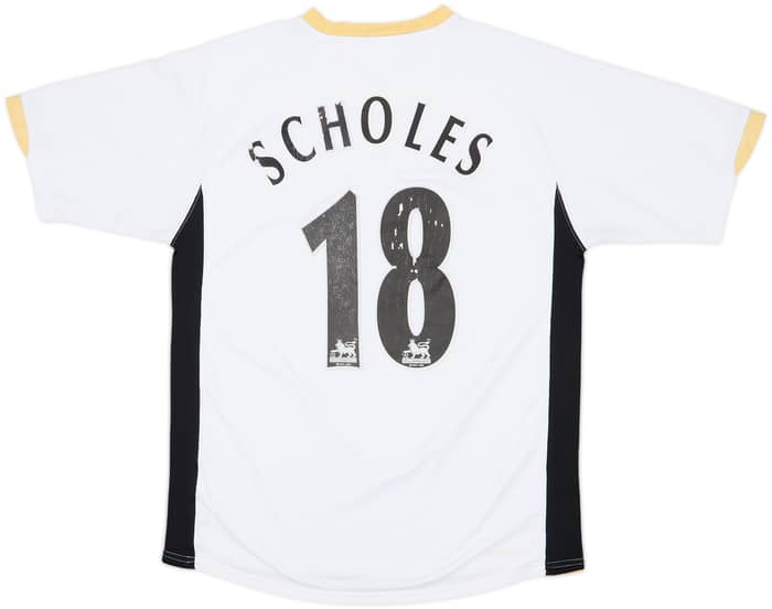 2006-08 Manchester United Away Shirt Scholes #18 - 5/10 - (M)