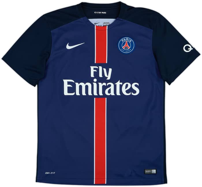 2015-16 Paris Saint-Germain Home Shirt Ibrahimovic #10 - 8/10 - (M)