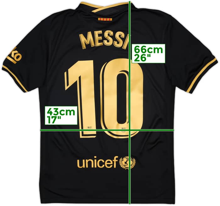 2020-21 Barcelona Away Shirt Messi #10 - 8/10 - (S)