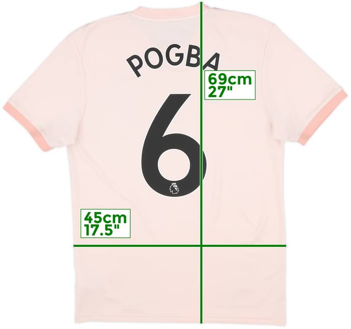 2018-19 Manchester United Away Shirt Pogba #6 - 7/10 - (S)