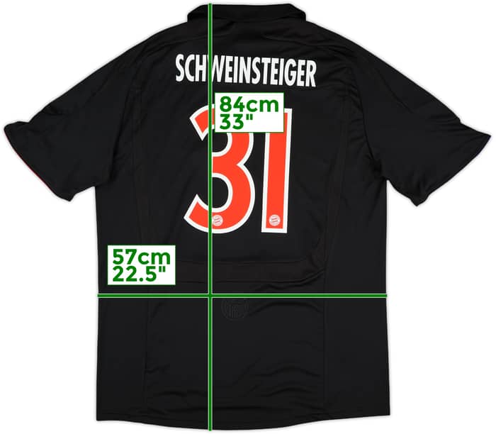 2007-09 Bayern Munich European Shirt Schweinsteiger #31 - 8/10 - (L)