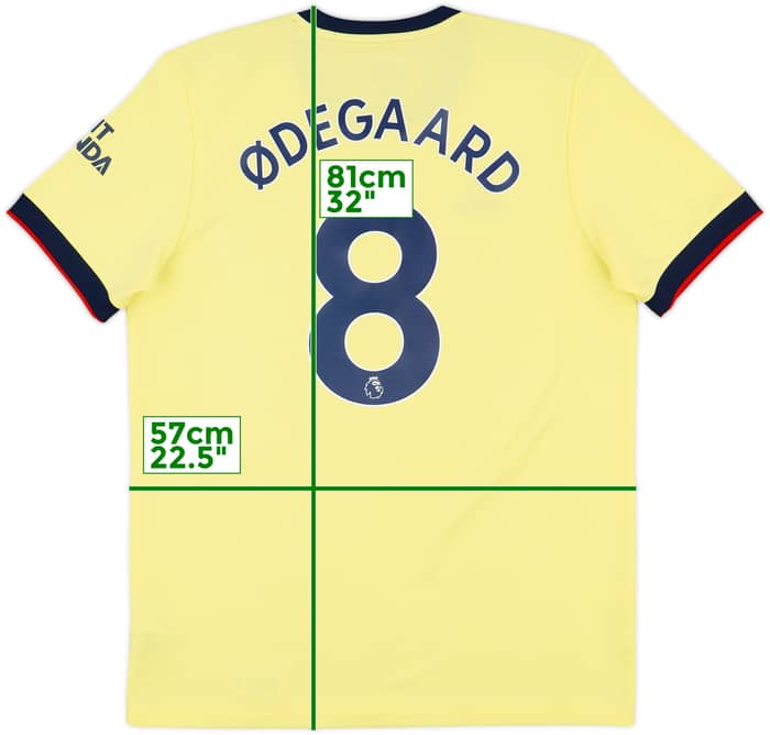 2021-22 Arsenal Away Shirt Odegaard #8 - 10/10 - (L)
