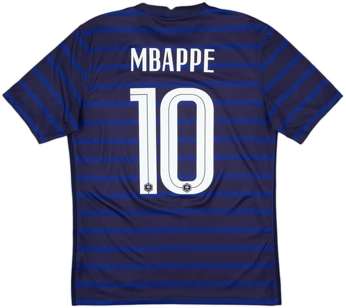 2020-21 France Home Shirt Mbappe #10 - 7/10 - (M)