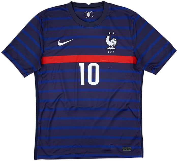 2020-21 France Home Shirt Mbappe #10 - 7/10 - (M)