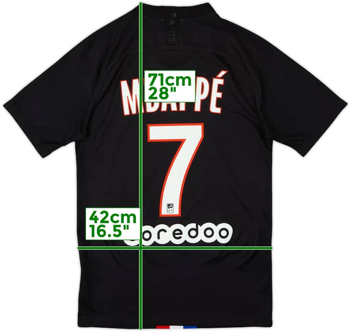 2019-20 Paris Saint-Germain Fourth Shirt Mbappe #7 - 7/10 - (XS)