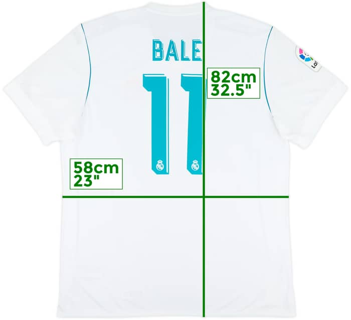 2017-18 Real Madrid Home Shirt Bale #11 (XL)