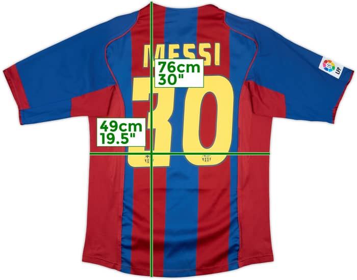 2004-05 Barcelona Home Shirt Messi #30 - 9/10 - (M)