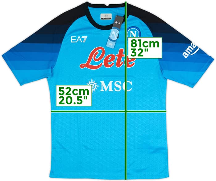 2022-23 Napoli Authentic Home Shirt (XXL)