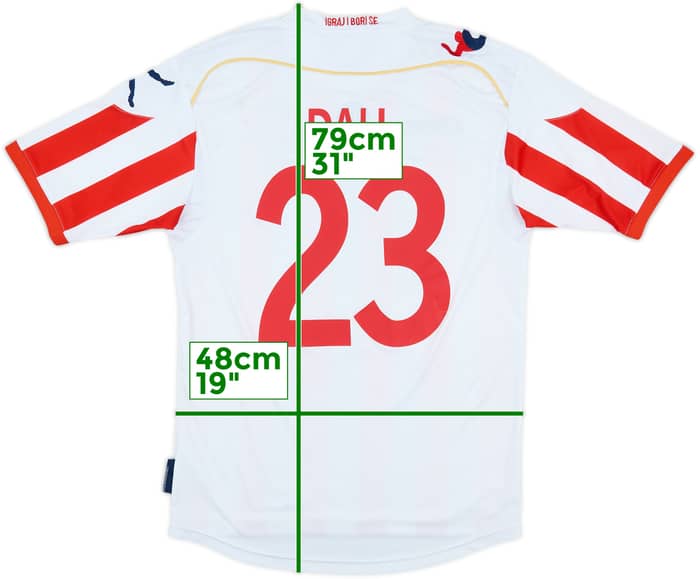 2012-13 Red Star Belgrade Home Shirt Dall #23 - 7/10 - (L)
