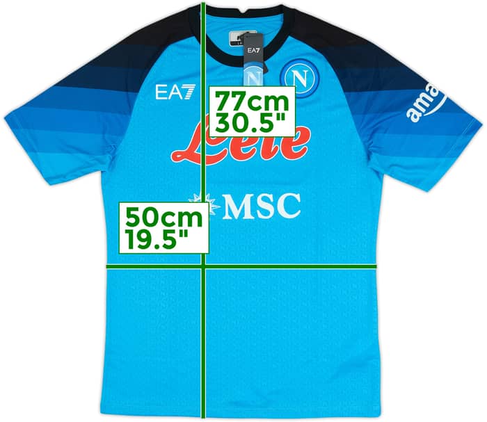 2022-23 Napoli Authentic Home Shirt (L)