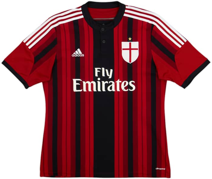 2014-15 AC Milan Home Shirt Balotelli #45 - 7/10 - (L)